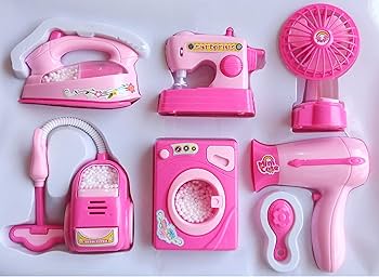 Buy Household Utility Toy Set for Kids Working Household Appliances Toy Set |Dryer| Washing Sewing Machine| Fan, Vacuum Cleanerl  Light & Sound Toy for Girls samstoy.in Sams toy world shop in Ahmedabad Gujarat 