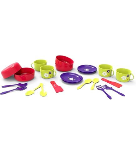 Buy Giggles Funskool Dish Set | Colourful Pretend and Play Cooking Set|Role Play, Toy for Kids|3 Years and Above, Preshool Toys| 24 Piece Set, samstoy.in Sams toy world shop in Ahmedabad Gujarat 