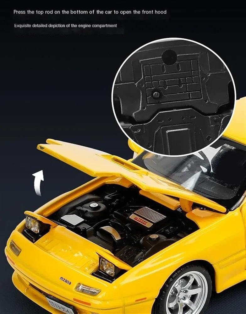 Buy 1:32 Mazda RX7 Initial D Miniature Diecast RX-7 Toy Car Model Sound & Light Doors Openable | sams toy world Sam's Toy World  Sams toy world shop in Ahmedabad Gujarat 