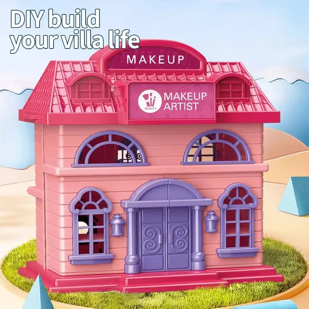 Buy DIY 2-in-1 Princess Makeup Vanity Playset – 31PCS Pretend Beauty Kit with Mirror, Hair Dryer & Accessories – Kids Makeup Toy for Girls | sams toy world Sam's Toy World  Sams toy world shop in Ahmedabad Gujarat 