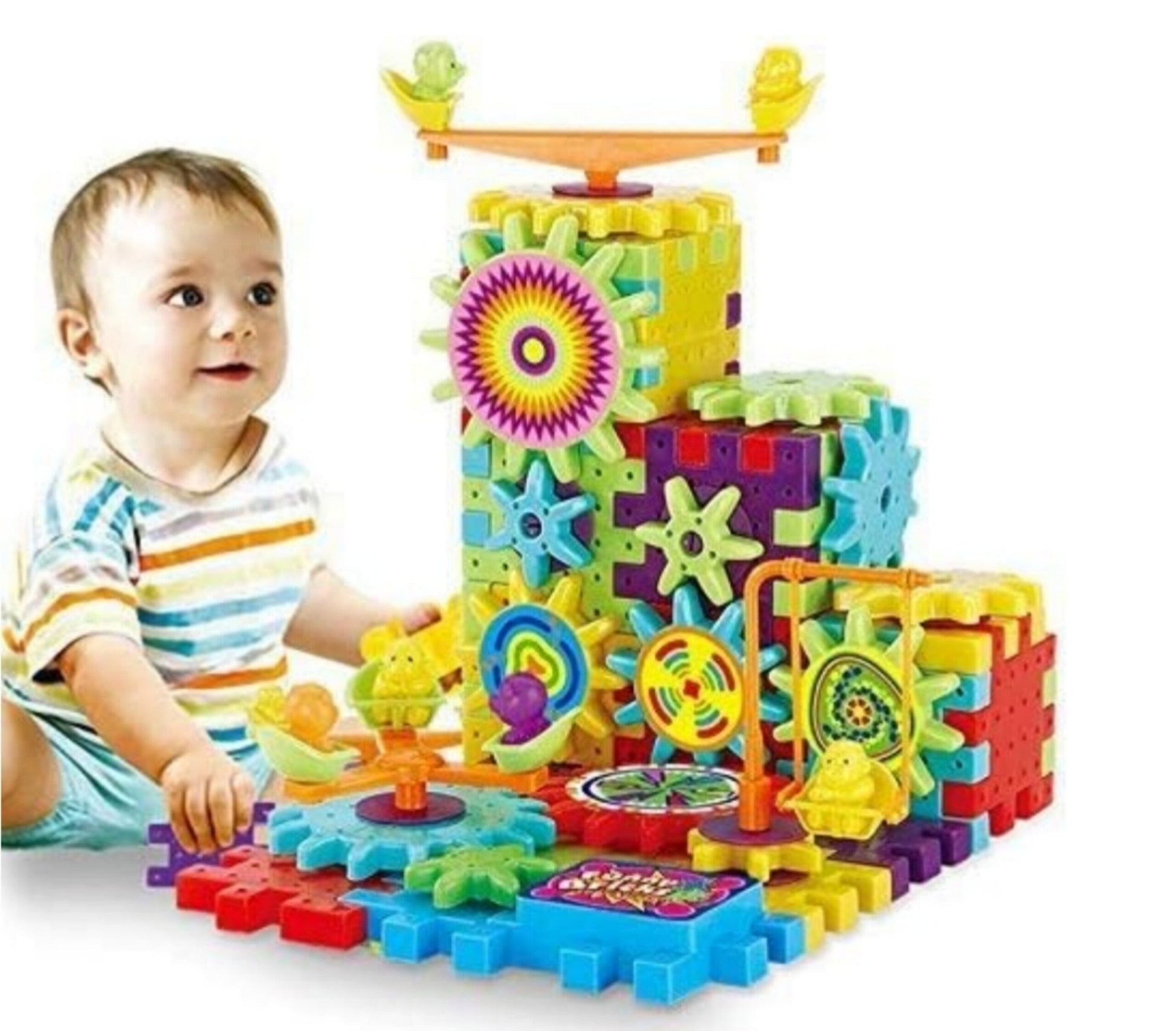Buy Bricks Motorized Spinning Gear Building Block | 101 pieces| 500+ Design samstoy.in Sams toy world shop in Ahmedabad Gujarat 