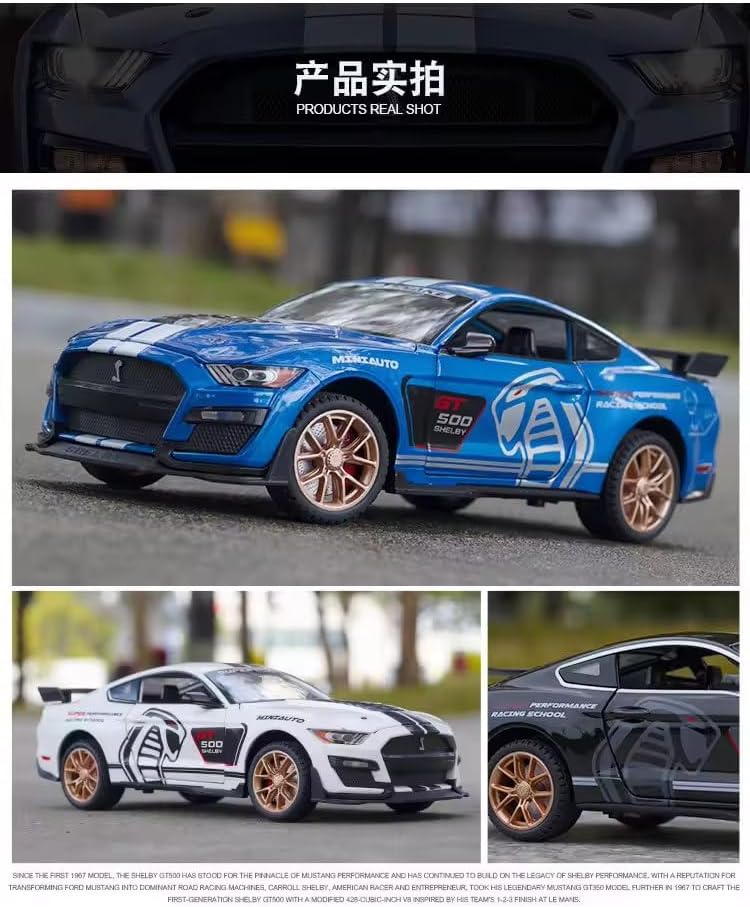 Buy Exclusive Alloy Metal Pull Back Die-cast Car Model with Sound Light Mini Auto Toy for Kids Metal Model Toy Car with Sound and Light [New Model] (1.32 Scale Mustang Shelby GT500-BLUE) | sams toy World Sam's Toy World  Sams toy world shop in Ahmedabad Gujarat 