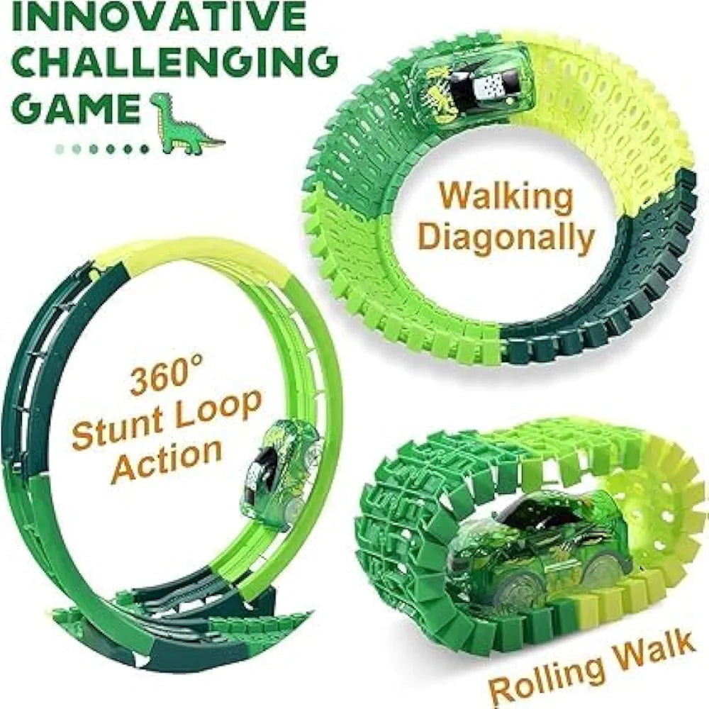 Buy Car Dinosaur with Flexible Tracks, Mini Car Toys for Kids, 2 Dinosaur Toy Figures &  Bridge | Toys for 3 + | sams toy World Sam's Toy World  Sams toy world shop in Ahmedabad Gujarat 