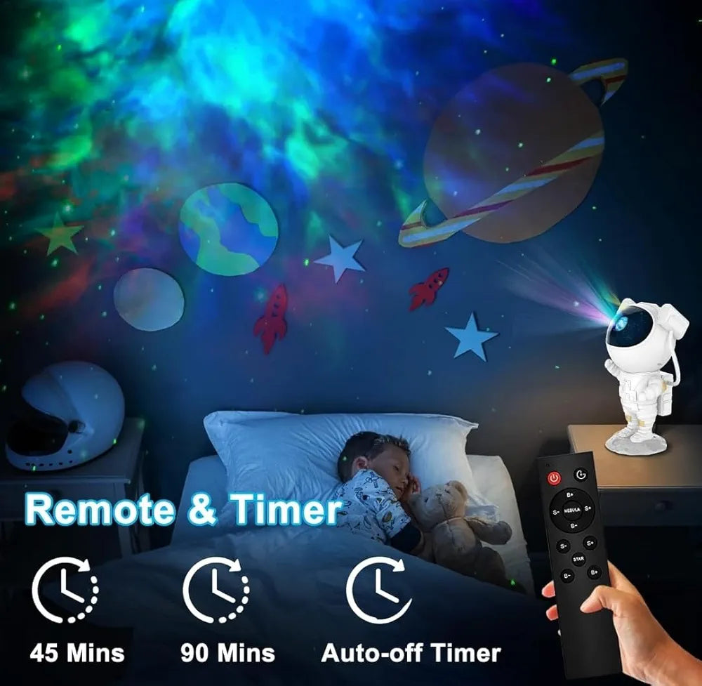 Buy Astronaut Galaxy Projector with Remote Control, 360° Adjustable| Timer Night Light for Kids, Adults, Bedroom, Gaming Room|Home|Party samstoy.in Sams toy world shop in Ahmedabad Gujarat 