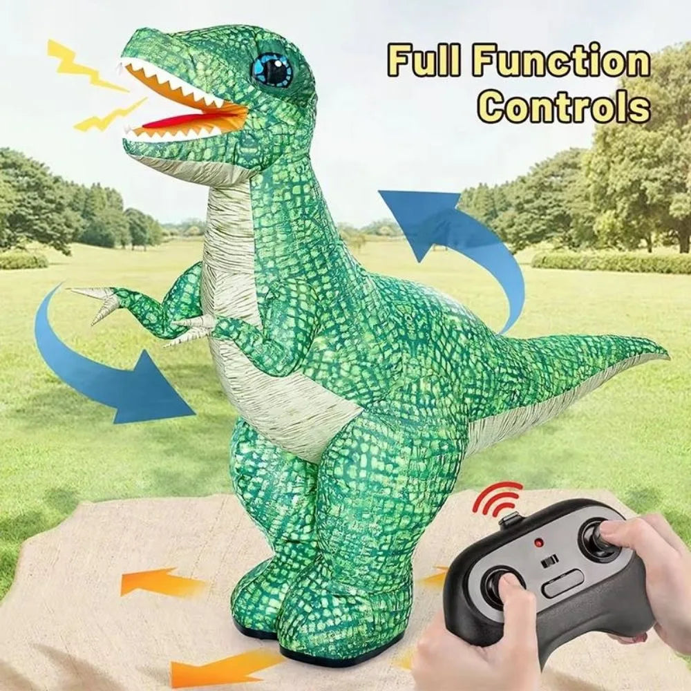 New Remote Control Inflatable Dinosaur Toy | 6-Channel Remote Control | 30m Range | Realistic Electric Dinosaur | Kids Toy