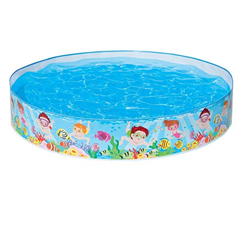 Intex 5 Feet x 18 Inch SnapSet Instant Round Plastic Above Ground Swimming Kiddie Pool | Sam's Toys world Ahmedabad