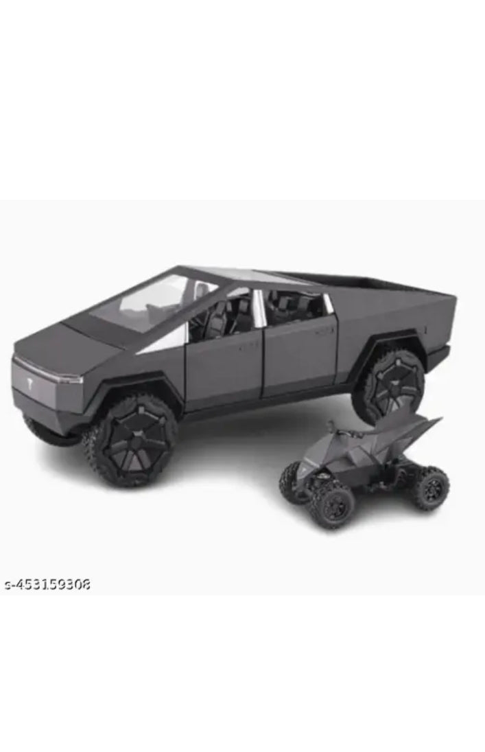 Buy Metal Pull Back Diecast Car 1:24 Big Tesla Cybertruck Pull Back Car Model with Sound Light Sam's Toy World  Sams toy world shop in Ahmedabad Gujarat 
