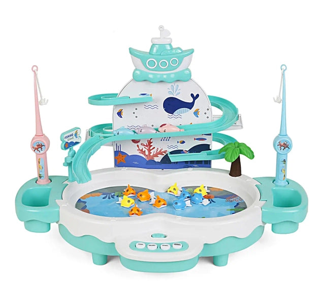 Buy Fishing Hero Multifunctional Fishing Toys, 3in1 Fishing & Slide, 3Y+, Green samstoy.in Sams toy world shop in Ahmedabad Gujarat 