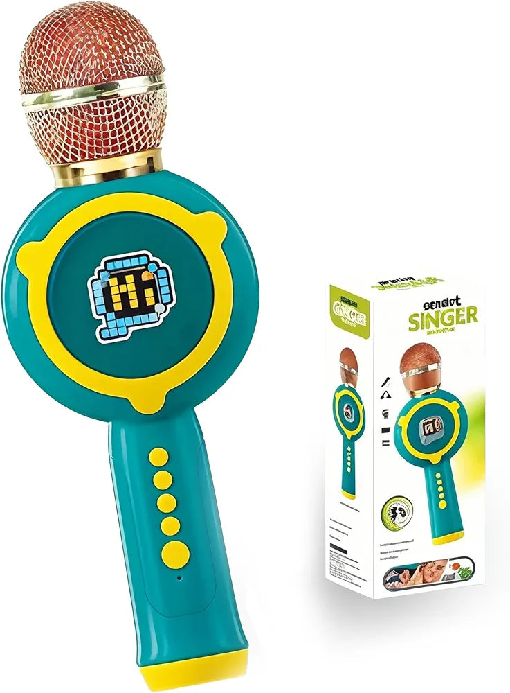 Buy Bluetooth Wireless Karaoke Microphone for Kids – Portable Singing Toy with LED Lights, Voice Changer, Rechargeable Battery, Bluetooth & TF Card Support  | sams toy world Sam's Toy World  Sams toy world shop in Ahmedabad Gujarat 