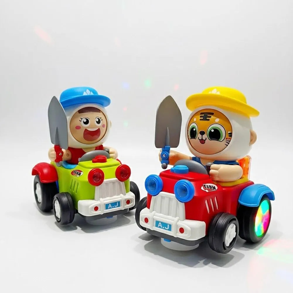 Buy Farm Tractor Toy Set with Light-Up Wheels, Battery Operated, 2-Pack, Red and Green | sams toy world Sam's Toy World  Sams toy world shop in Ahmedabad Gujarat 
