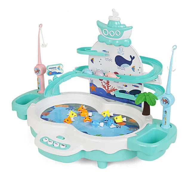 Buy Fishing Hero Multifunctional Fishing Toys, 3in1 Fishing & Slide, 3Y+, Green samstoy.in Sams toy world shop in Ahmedabad Gujarat 