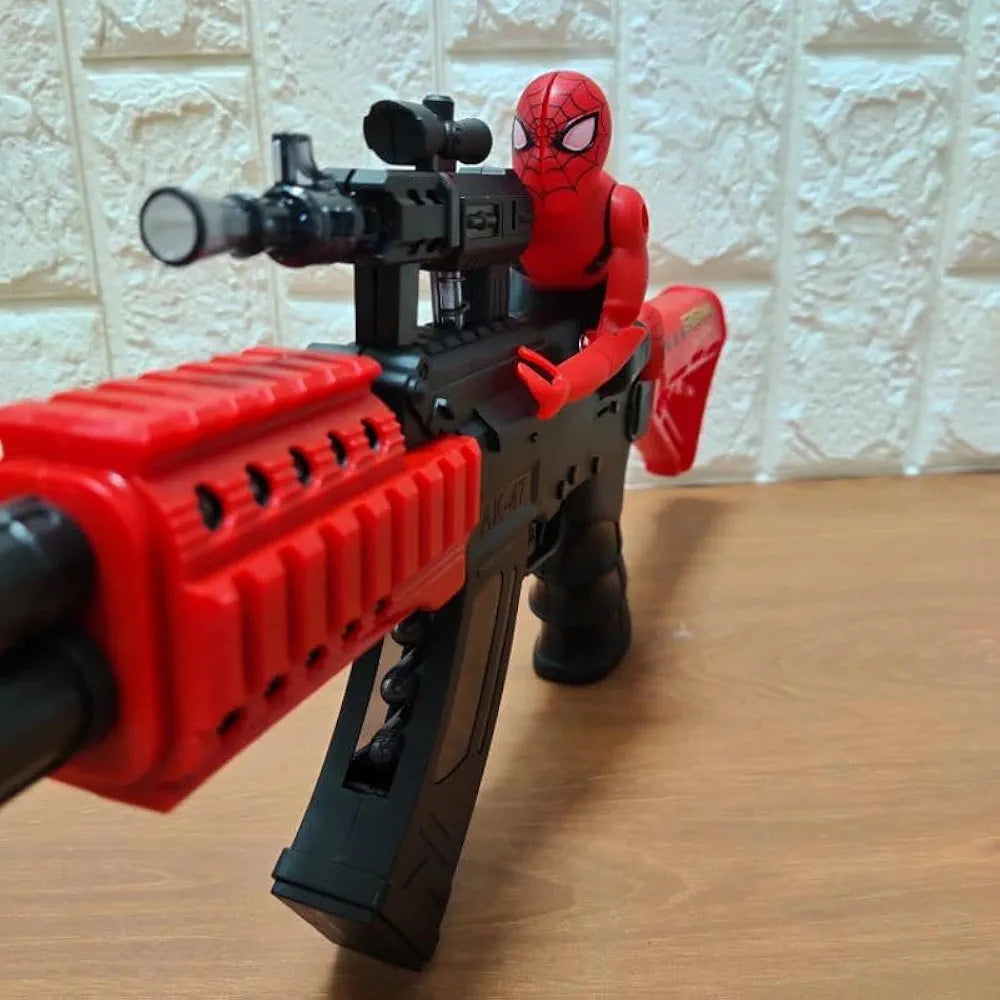 Buy Spidarman Light and Sound-Kids Pretend Play Tactical Toy Gun, Costume Aid Warrior Fighter Military Combat Role Play Toy Gun for Children-Black & red Sam's Toy World  Sams toy world shop in Ahmedabad Gujarat 