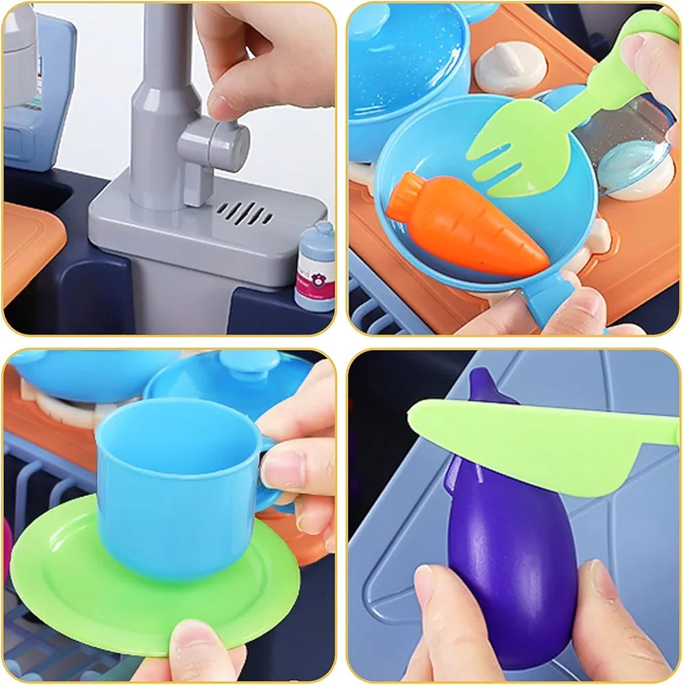 Buy Washbasin Toy, Electric Kitchen Play Sink with Water Circuit, Dishwasher, Toys with Simulated Tap and Included Kitchen Accessories for Children | sams toy world Sam's Toy World  Sams toy world shop in Ahmedabad Gujarat 