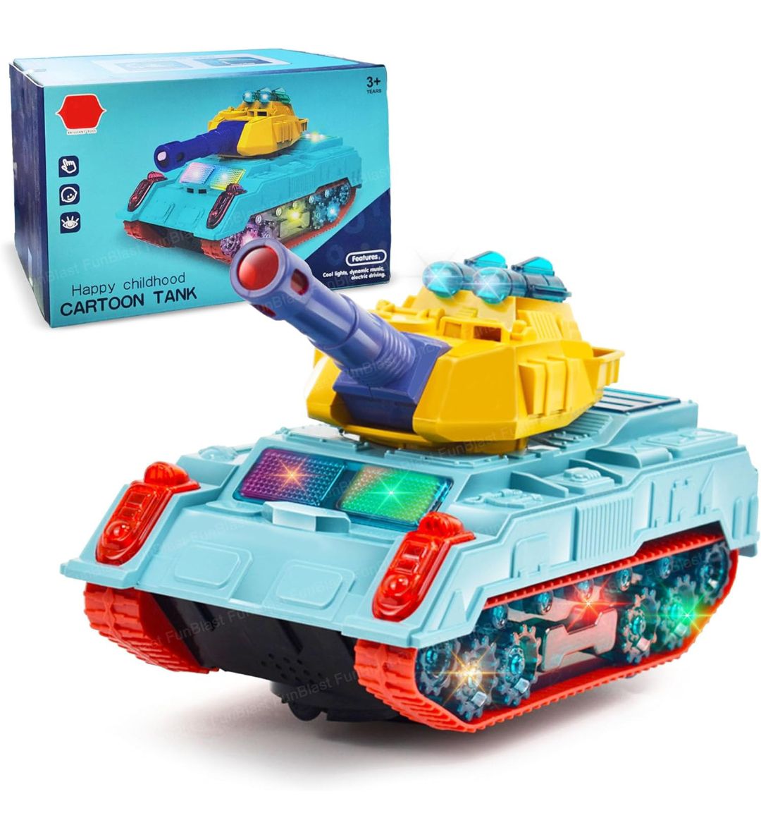 Military Tank Toys for Kids| Bump & Go Crawling Army Tank Toys| 360 ...