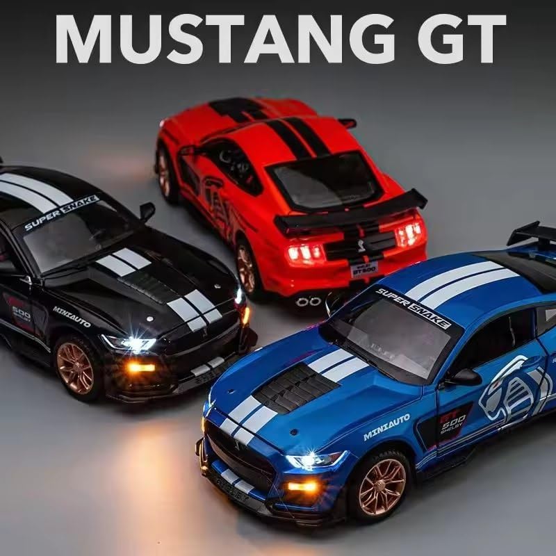 Buy Exclusive Alloy Metal Pull Back Die-cast Car Model with Sound Light Mini Auto Toy for Kids Metal Model Toy Car with Sound and Light [New Model] (1.32 Scale Mustang Shelby GT500-BLUE) | sams toy World Sam's Toy World  Sams toy world shop in Ahmedabad Gujarat 