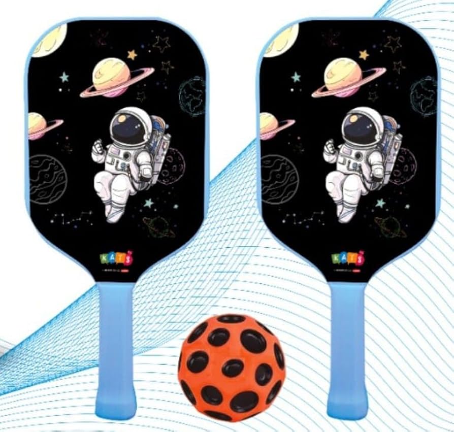 Pickleball Racket Set – 2 Lightweight Paddles 1 Soft Moon Ball – Fun ...