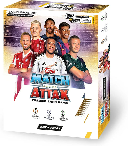 Buy UEFA Champions League Match Attax 2025-26 Trading and Collectible Card Game (Exclusive Game Pack) | sams toy world Sam's Toy World  Sams toy world shop in Ahmedabad Gujarat 