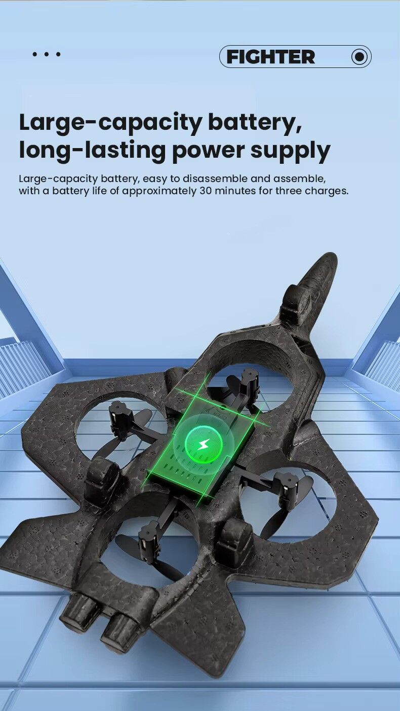 Buy Rc Remote Drone Glider Flying Toy With Light Jet Airplane 2.4G EPP Stunt kids Remote Control Foam Fighter Plane samstoy.in Sams toy world shop in Ahmedabad Gujarat 