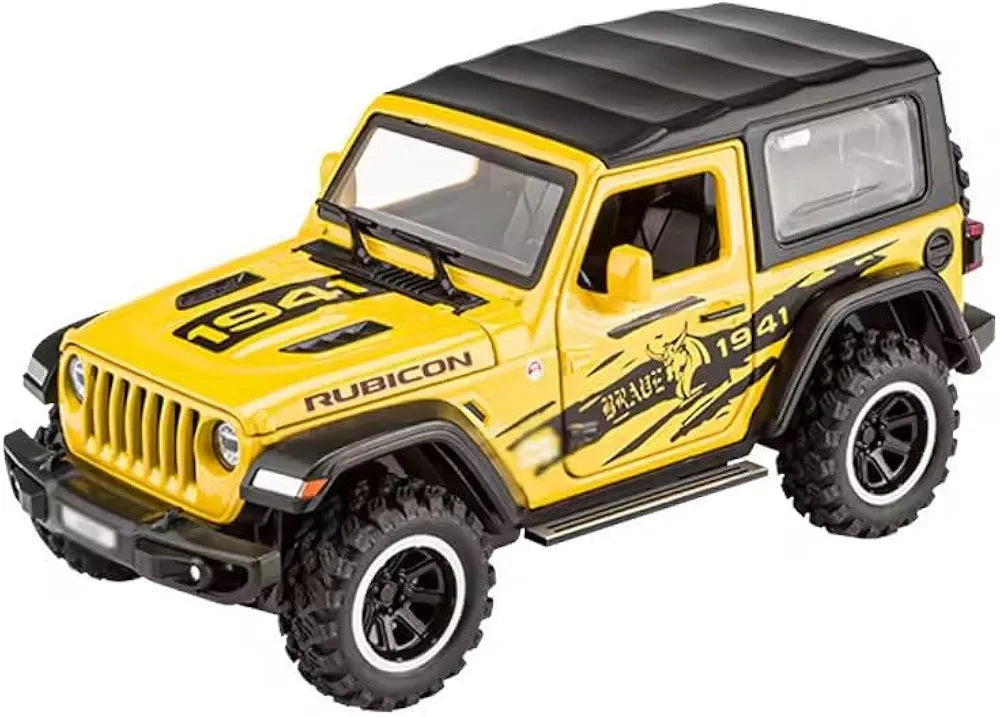 Buy Metal Pull Back Die-cast Car Model with Sound Light Mini Auto Toy for Kids Metal Model Toy Car with Sound and Light [New Model] (1:32 Scale New Wrangler Rubicon-Yellow) | sams toy world Sam's Toy World  Sams toy world shop in Ahmedabad Gujarat 