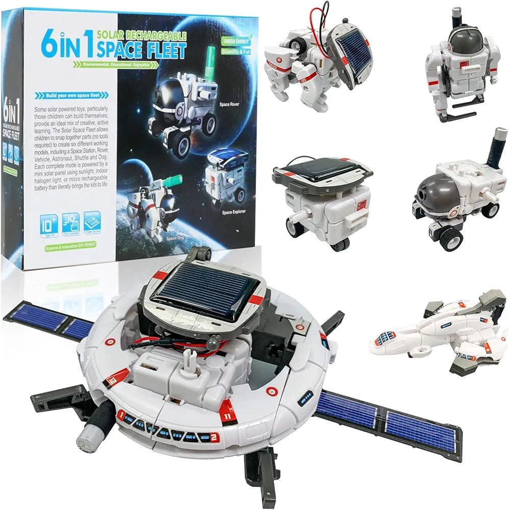 Buy 6-in-1 Solar Kit Space Fleet Series-3, DIY Educational STEM Robot Building Set |Sams toy world samstoy.in Sams toy world shop in Ahmedabad Gujarat 