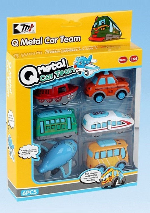 Buy Metal Cars Team Toys for Kids Die-Cast Pull Back Action car Set Pack of 6 Modes of Transport Metal Friction Powered Car Toy Set | Push and Go, Toys for Kids Sam's Toy World  Sams toy world shop in Ahmedabad Gujarat 