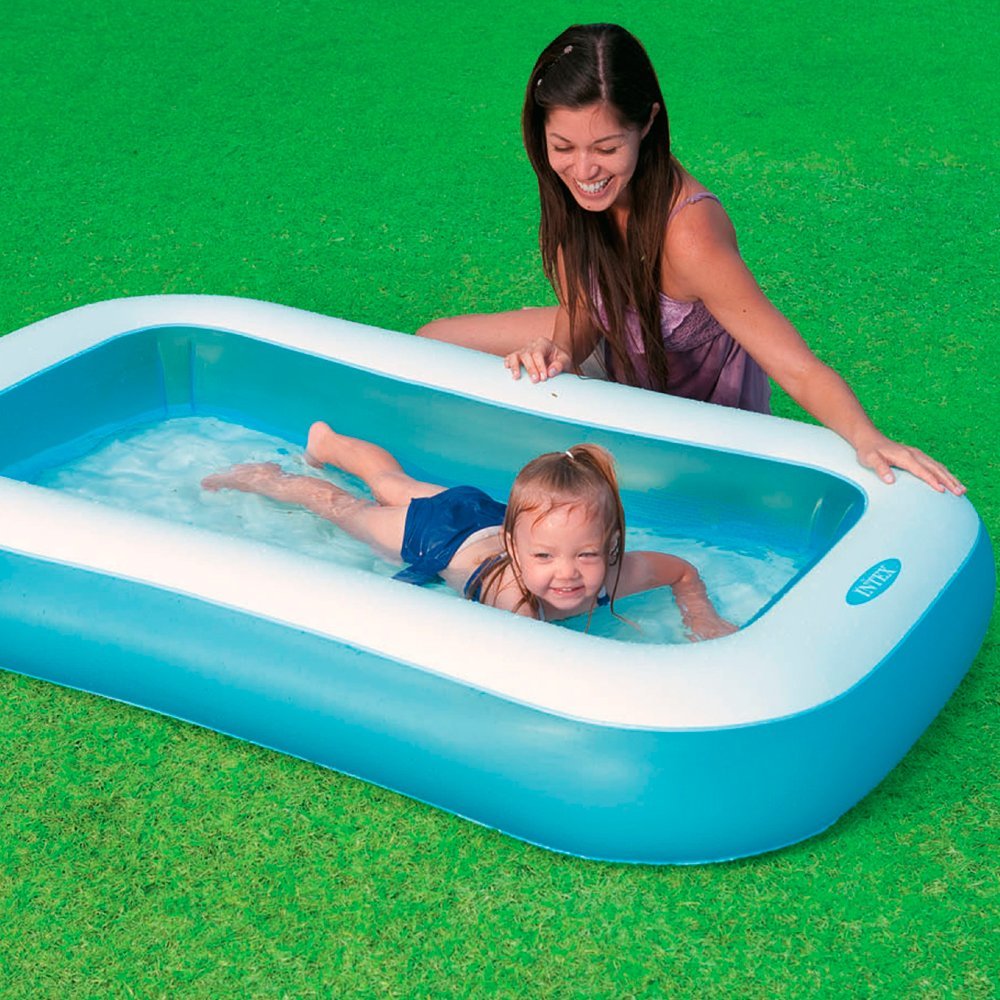 Intex Soft Inflatable Rectangular Swimming Pool | 6 feet | Sams Toy World Ahmedabad Gujarat