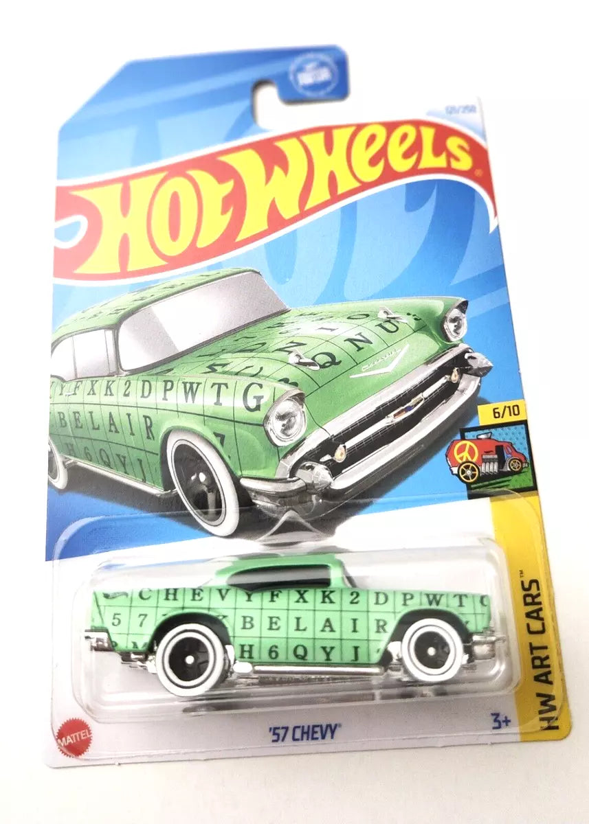 57 Chevy
2024 Hot Wheels Mainline HW Art Cars | sams toy world | Collection series