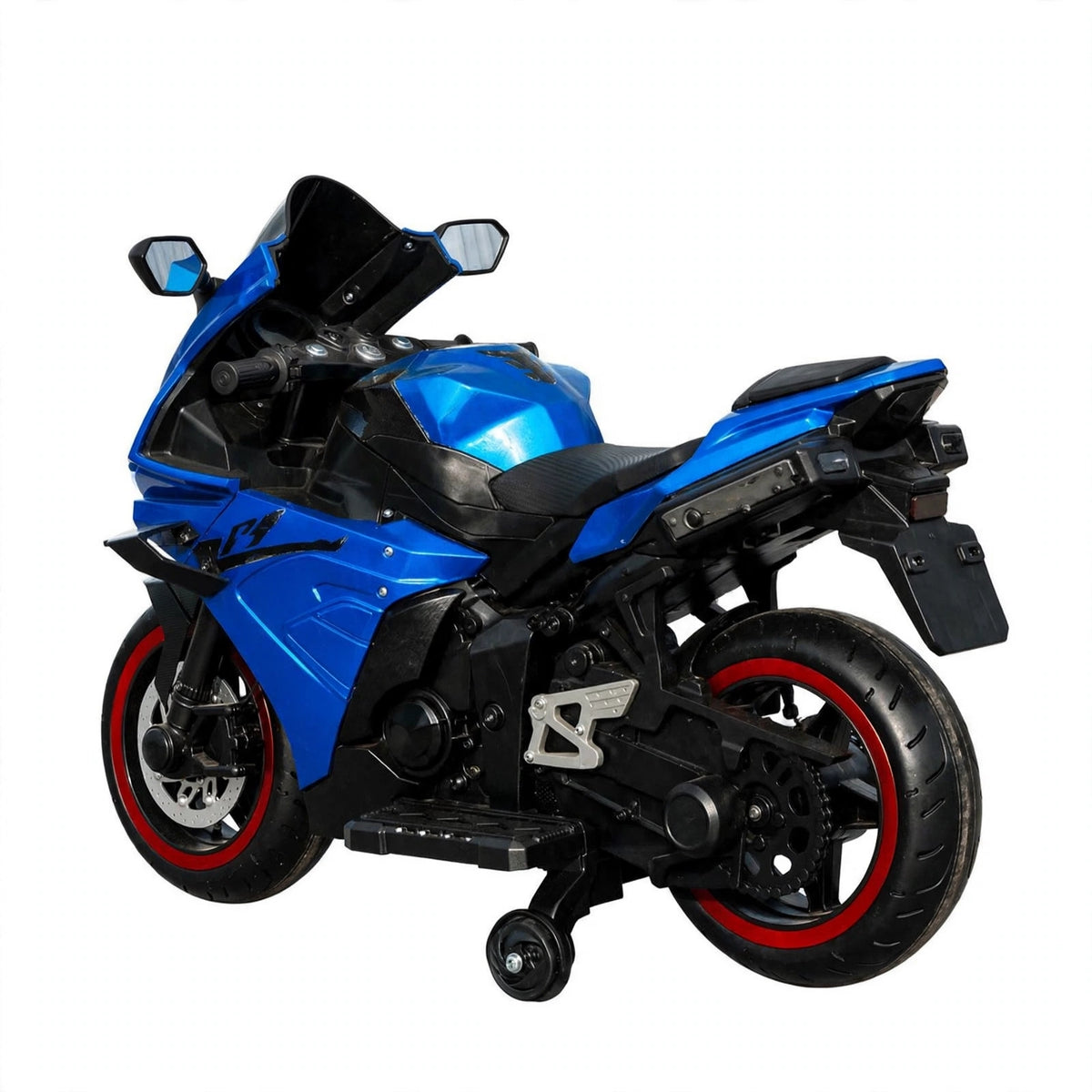 Blue electric rechargeable ride on children bike by Sam's Ahmedabad for kids ages 3 and up from Sam's Toy World
