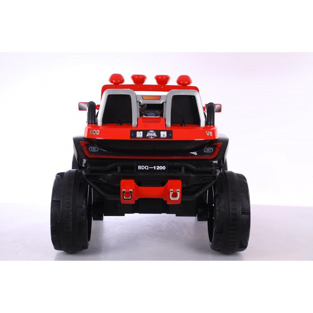 Red and black kids battery operated jeep ride on toy front view buy kids battery operated jeep Ahmedabad Sam's online Store