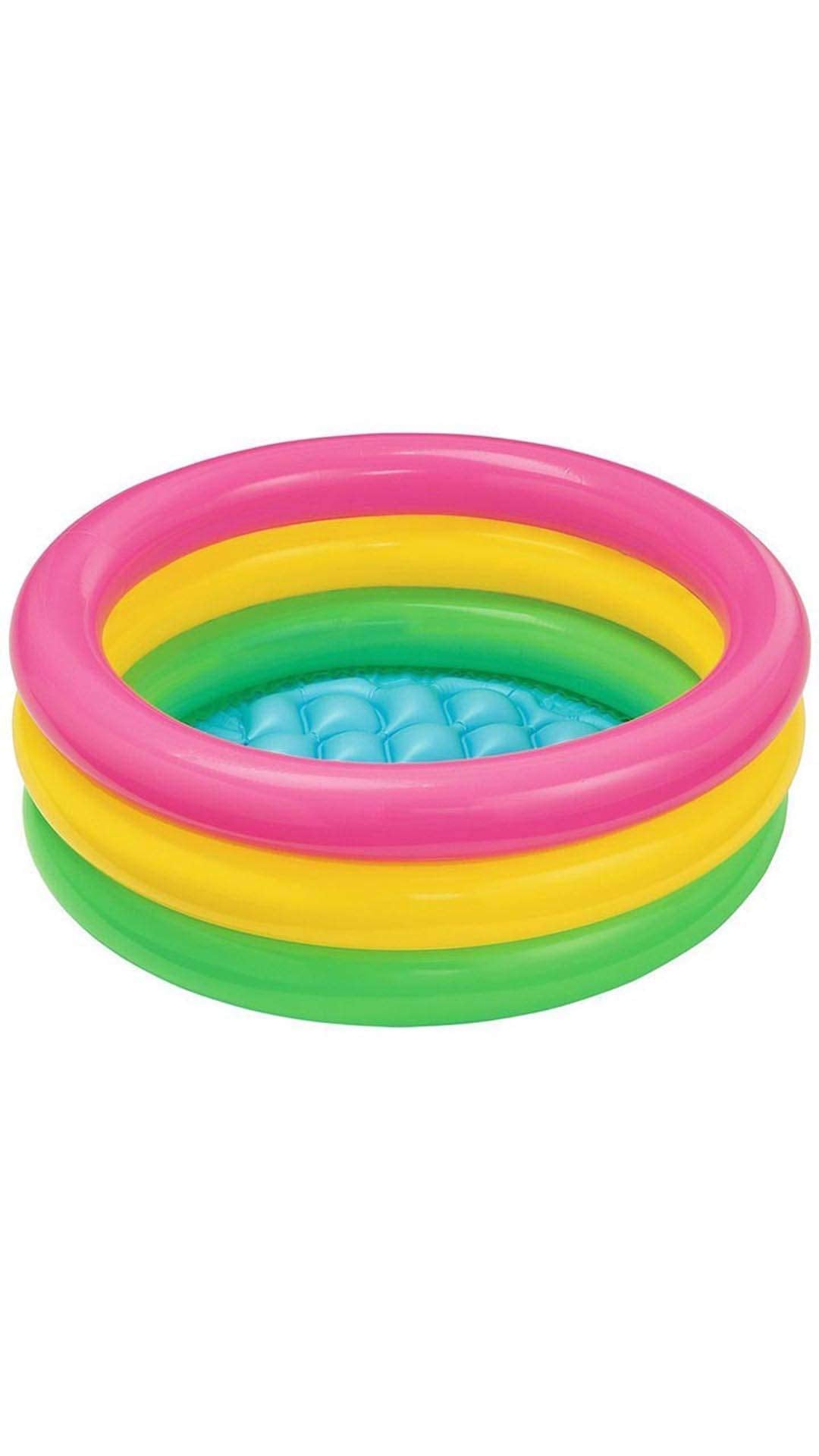 Colorful 2ft diameter inflatable pool for babies in Ahmedabad by Sam's Toy, perfect for summer fun