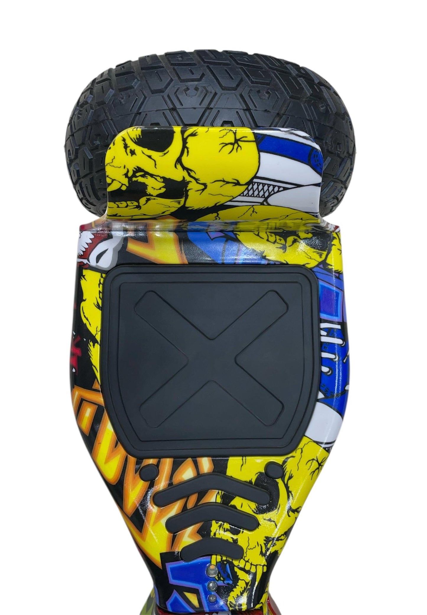Colorful hoverboard off-road Sam's Toy Ahmedabad Gujarat with rugged tires for outdoor adventures