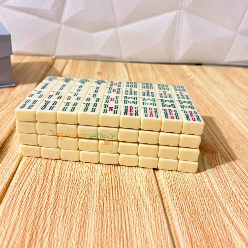 Colorful mah jongg game tiles arranged in rows, perfect for playing mah jongg games in Ahmedabad by Sam's Toy