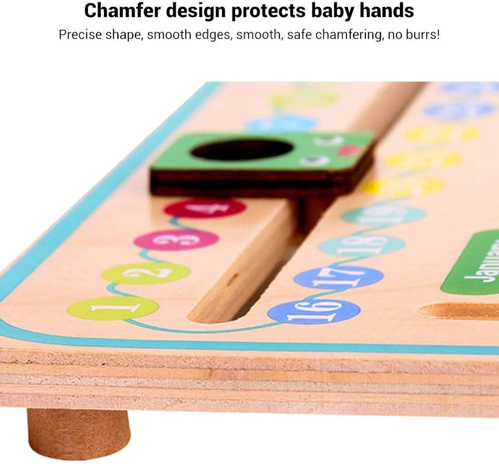 Montessori educational toy Sam's Toy wooden toy in natural color with chamfer design for safe play, suitable for toddlers