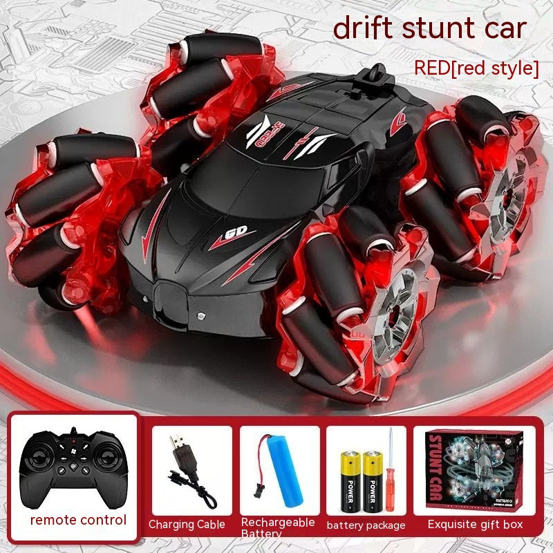 Remote Control Car Toy Gesture Induction Drift Electric Tumbling in Red, suitable for kids from 6 years, Sam's Toy World