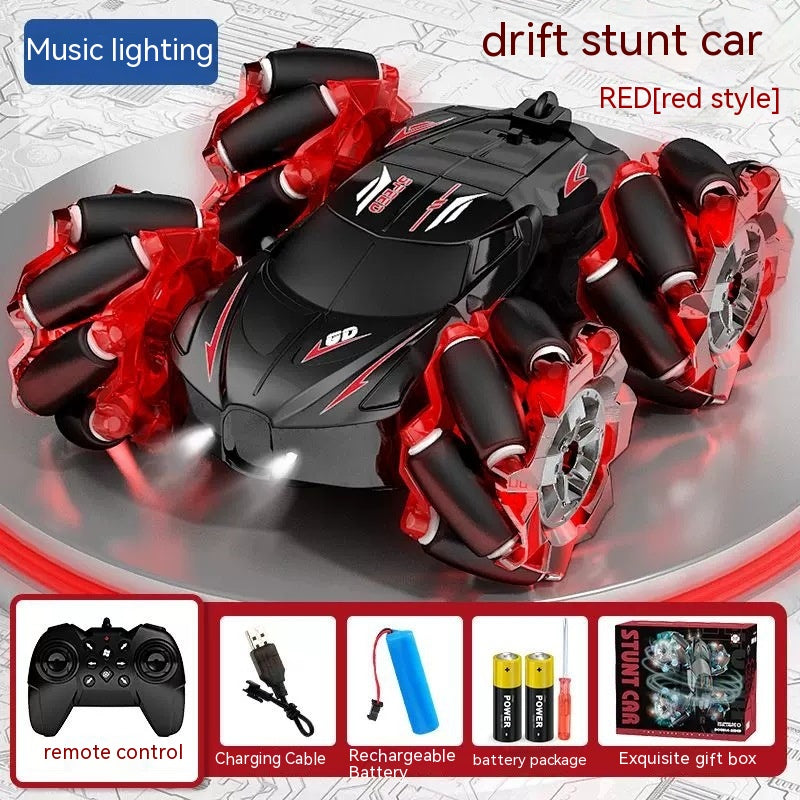 Remote Control Car Toy Gesture Induction Drift Electric Tumbling in red for ages 6 and up from Sam's Toy World