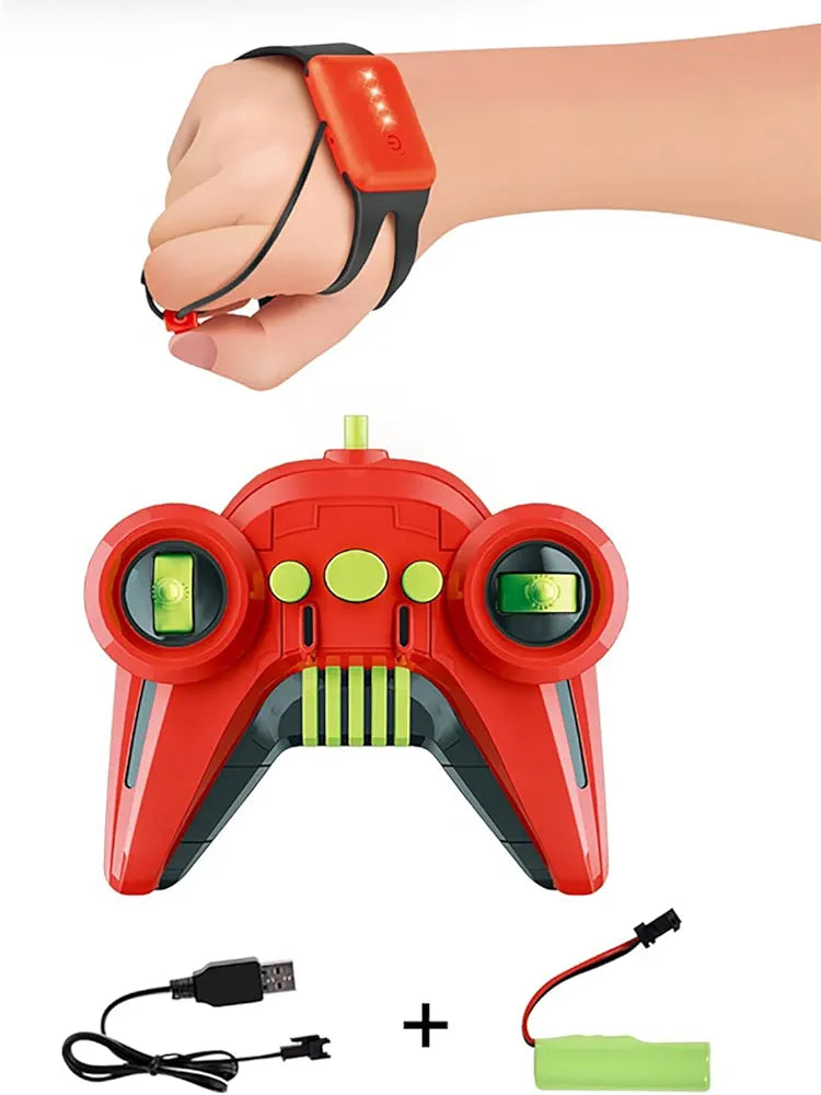 16 kmph RC race car rechargeable Sams Toy World wrist controller and remote with USB charger