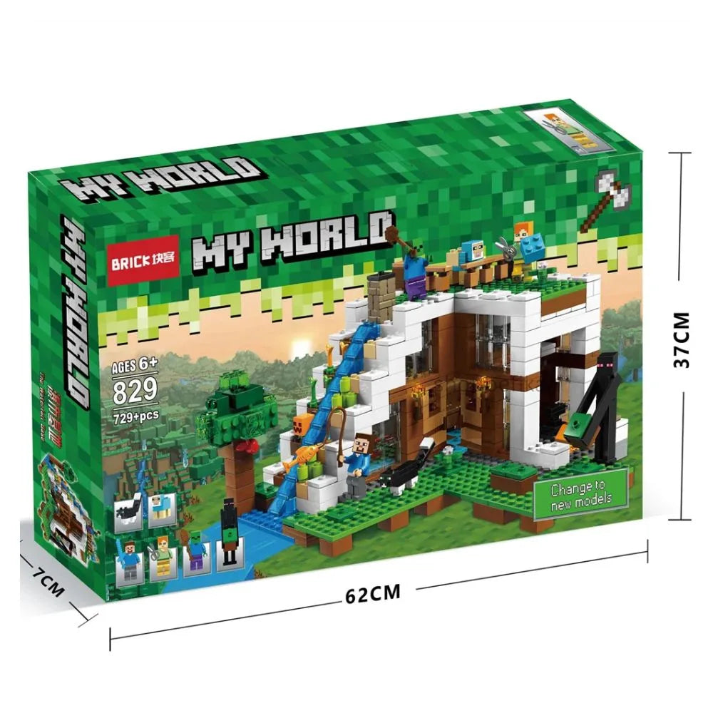 Colorful building block set, front view, for creating Minecraft landscapes, g minecraft by Sam's Toy World Ahmedabad