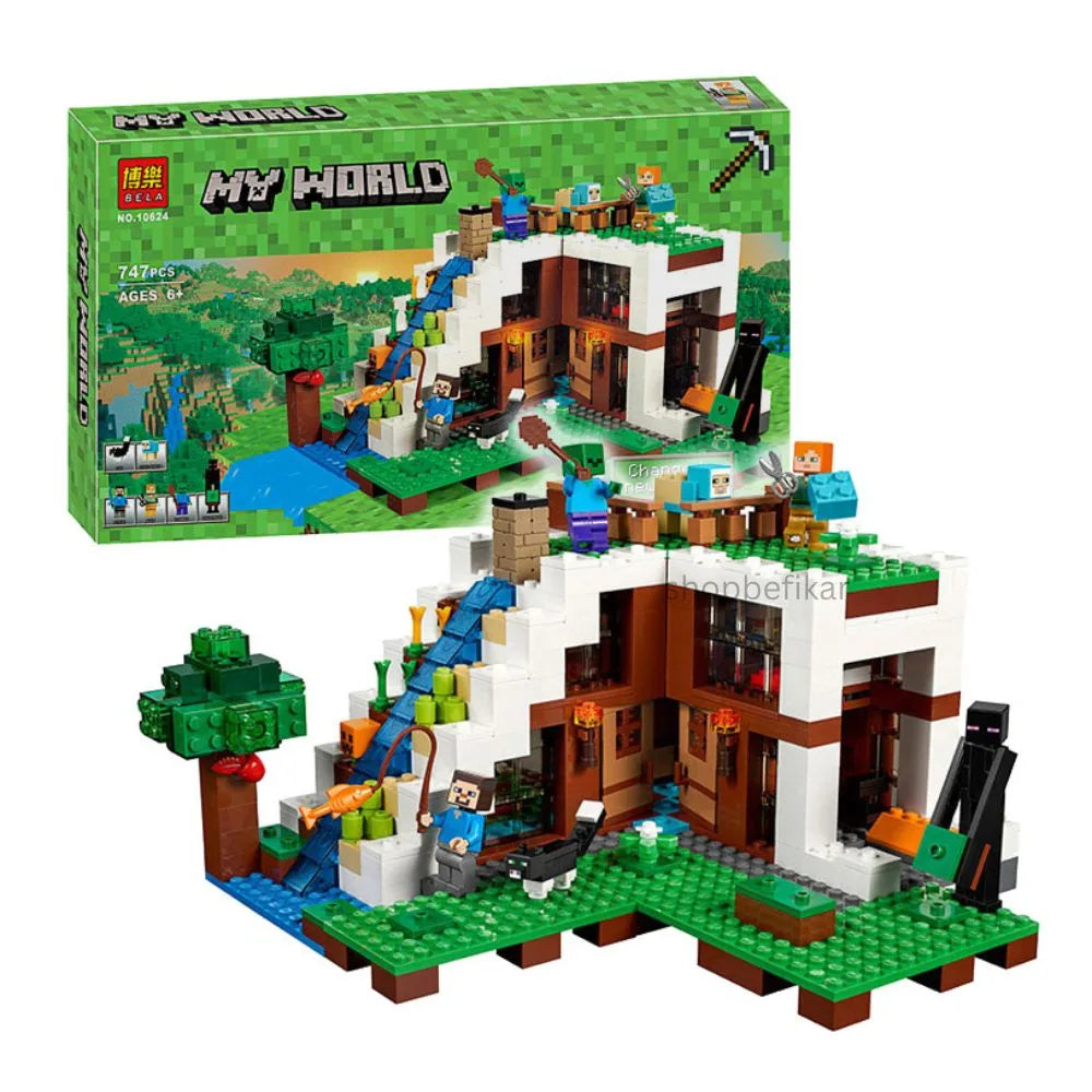 Colorful building blocks set with characters, side view, for creative play, g minecraft by Sam's Toy World Ahmedabad