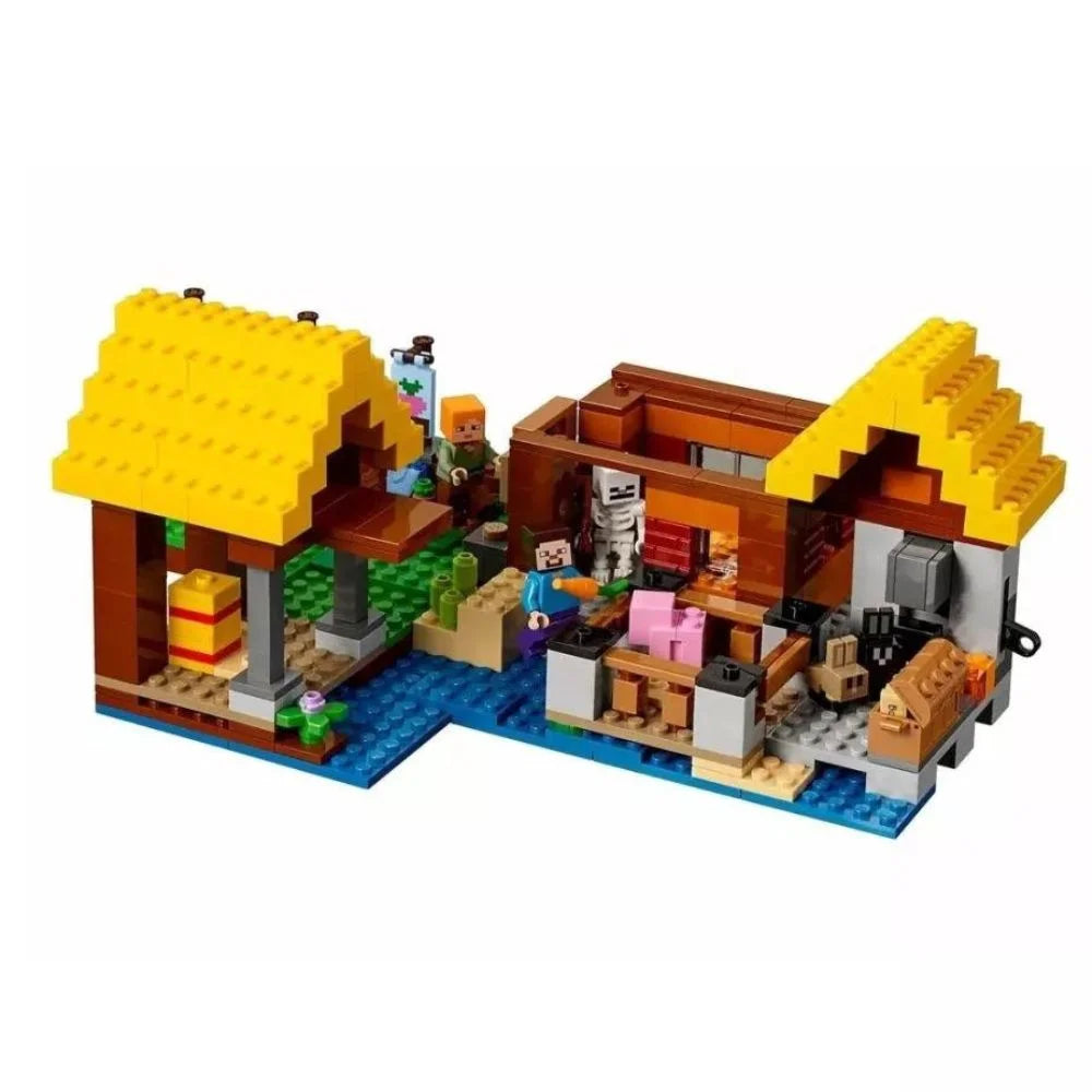 Colorful Minecraft set Lego by Sam's Toy World Ahmedabad Gujarat, featuring a detailed house and characters