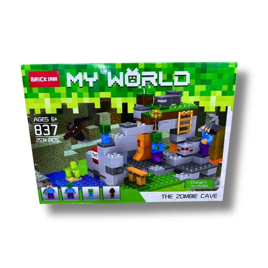 Minecraft on blocks by Sam's Toy World Ahmedabad, colorful zombie cave building set for creative play