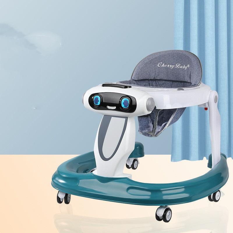 Cherry Baby Walker in teal for infants aged 6-12 months available at Sam's Toy World Ahmedabad