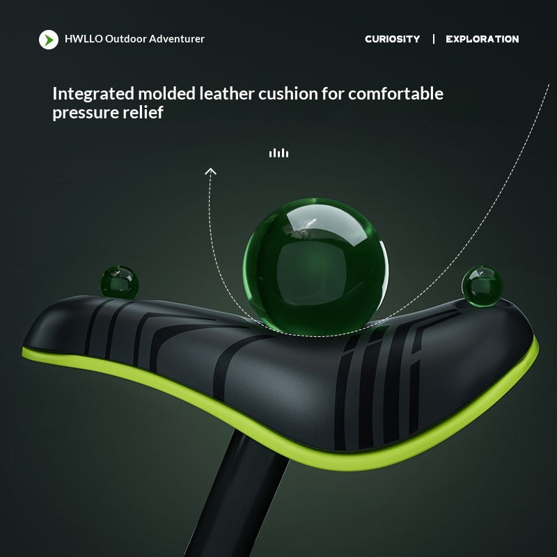 Balance bike toddler Sam's Toy World Ahmedabad featuring a molded leather cushion for comfort and support.