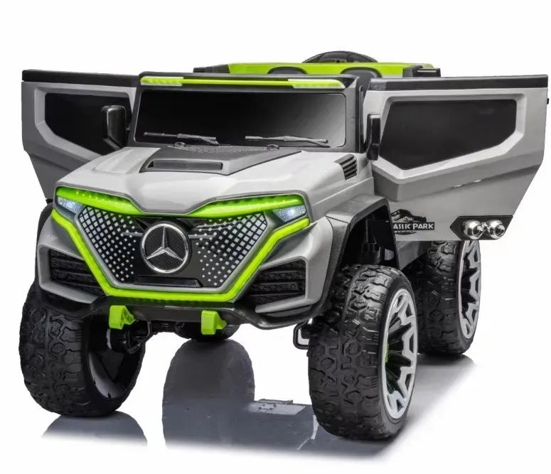 Battery operated jeep for kids Make in Ahmedabad by Sam's Toy World electric riding vehicle with open doors
