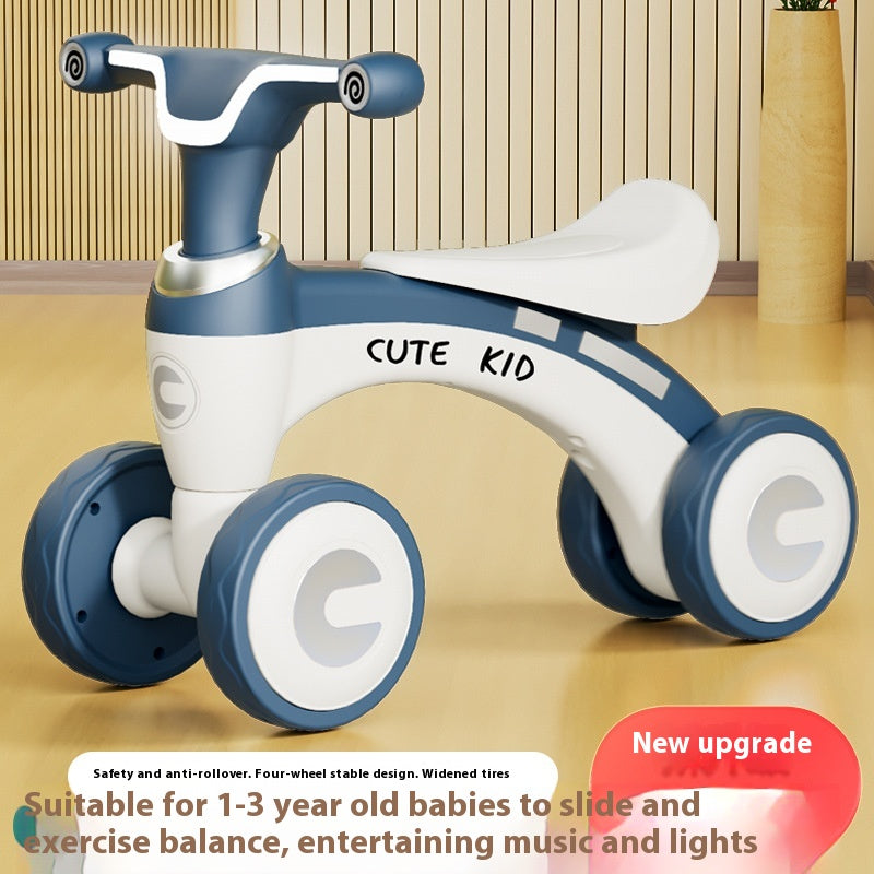 Cute Kid Balance Bike in Blue for ages 1-3 years, available at Sam's Toy World Ahmedabad
