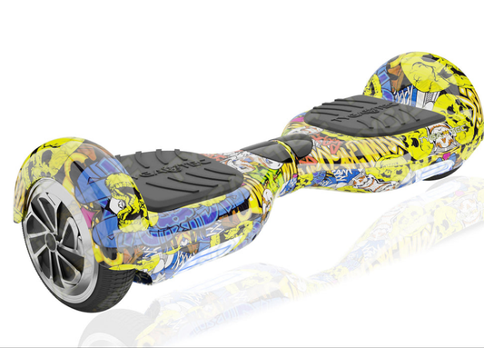 H6+ hoverboard with bag and Bluetooth Sam's Toy World Ahmedabad colorful graffiti design hoverboard