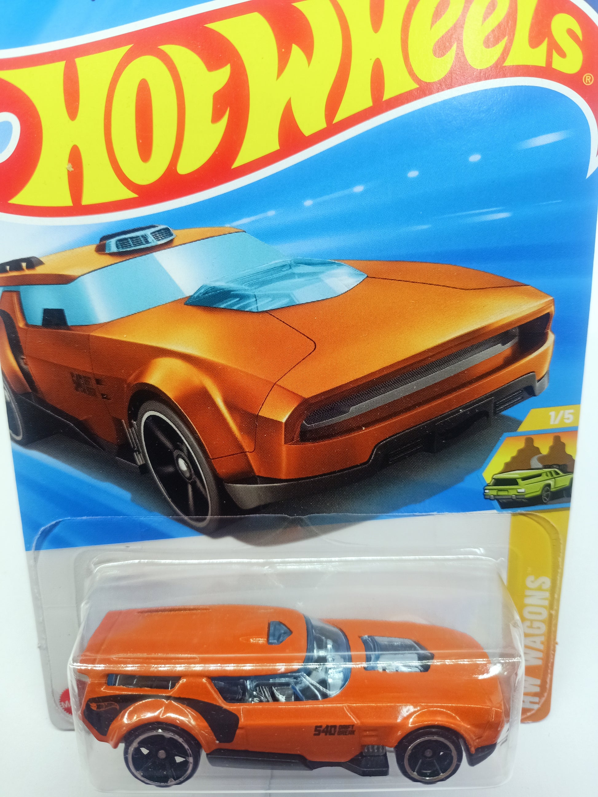 Sam's Toy World Hot Wheels collection in Ahmedabad featuring an orange Hot Wheels muscle car toy in packaging