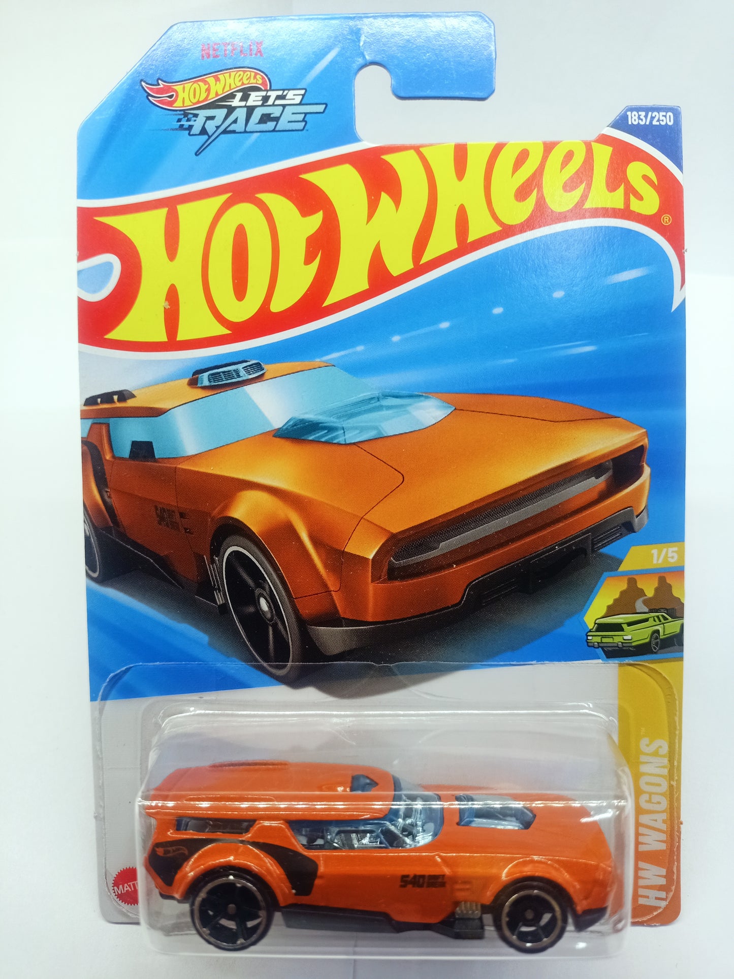 Hot Wheels orange toy car in packaging from Sam's Toy World Hot Wheels collection in Ahmedabad