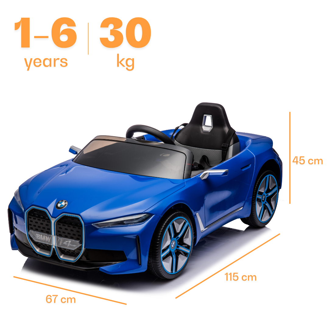 Blue kids car Sam's Toy World Ahmedabad Gujarat, front view, suitable for ages 1-6, for outdoor play