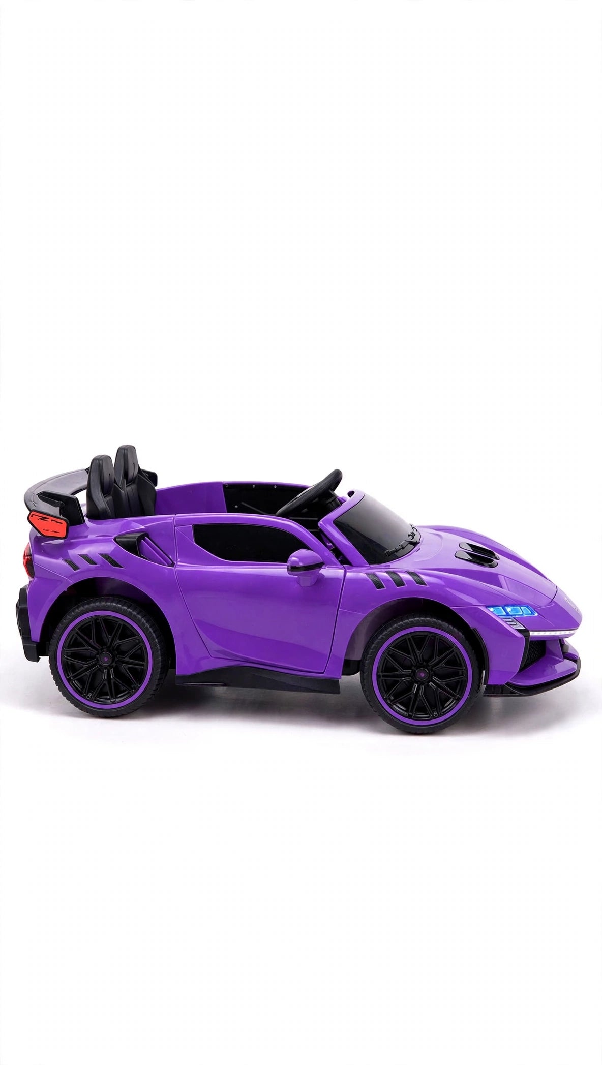 Kids Ferrari Rechargeable Electric Ride on kids car in purple for ages 3-8 by Sam's Toy World Ahmedabad