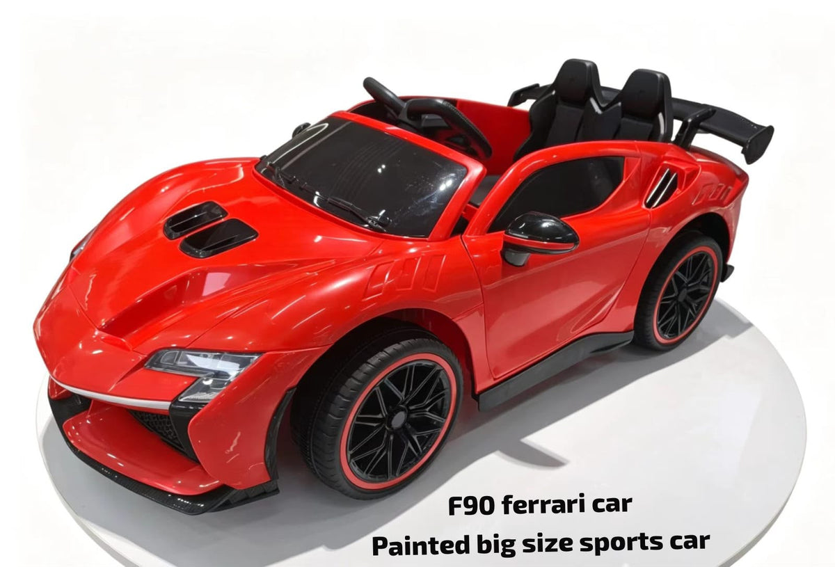 Kids Ferrari Rechargeable Electric Ride on kids car by Sam's Toy World Ahmedabad in red for ages 3-7